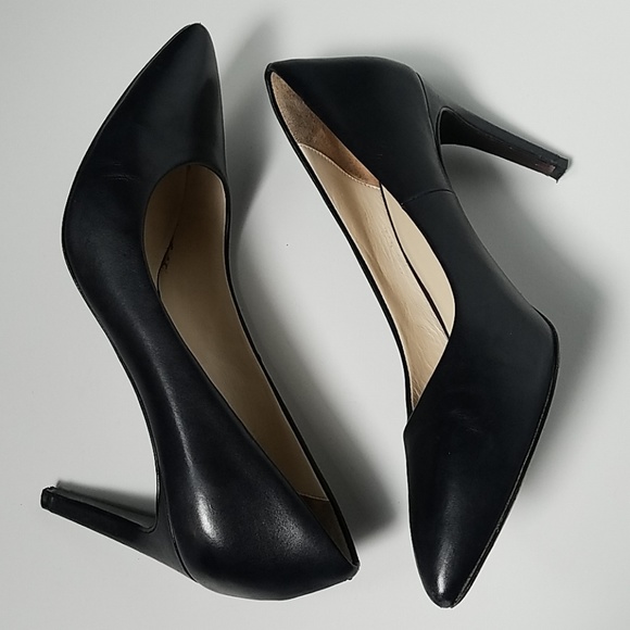 Cole Haan Grand.os Black Leather Eliza Pump 11 - Picture 4 of 8